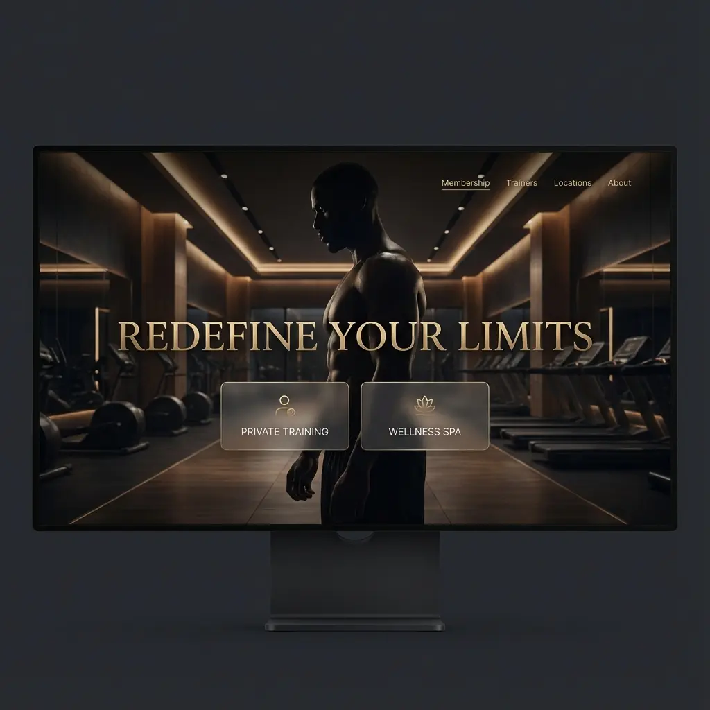 Luxury Elite Fitness Website Template Design